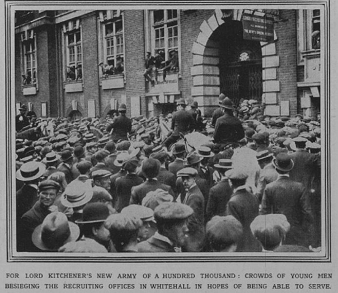 1914 beseiging the recruiting office